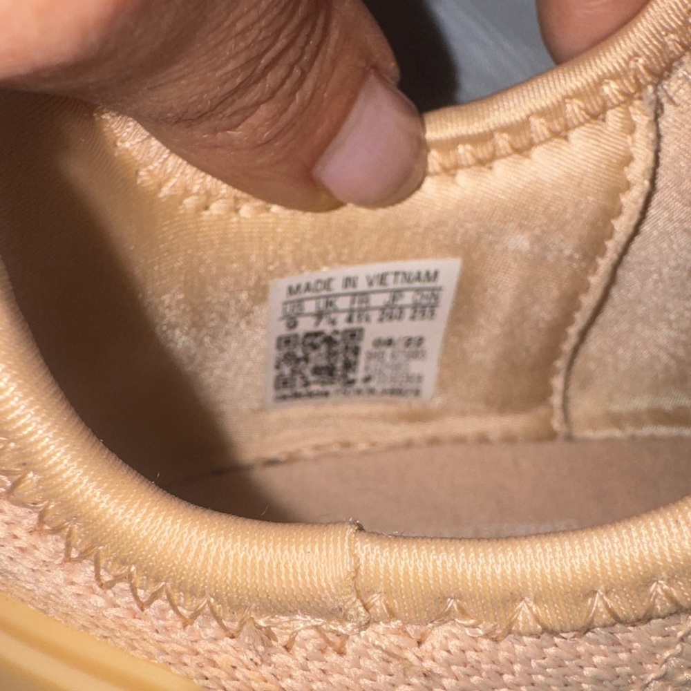 Adidas NMD R1 Beige Tan Sneakers Women’s Size (9) Boost Running Shoes - Picture 3 of 4